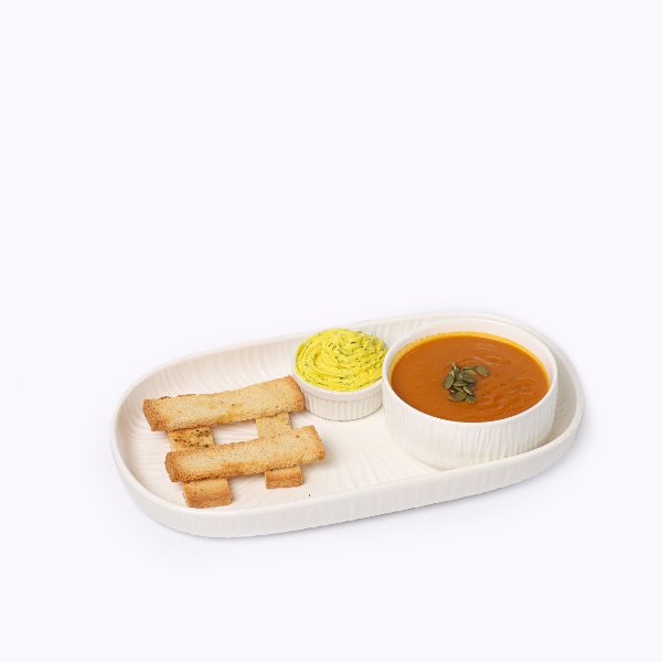 Pumpkin Soup & Tzatziki Dip